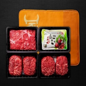 [고기한가] 한우정육세트 패밀리형 선물세트 (불고기600g*2팩+국거리600g+양념장)