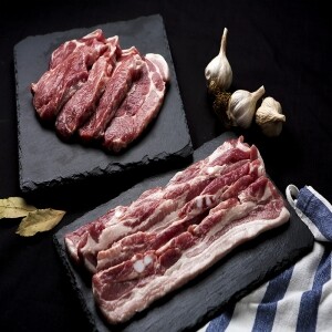 [고기한가] 한돈 삼목세트(삼겹살500g+목살500g)